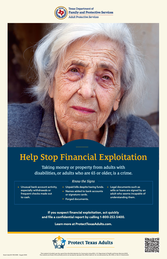 Financial Exploitation Poster Partner Development Resource