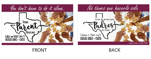 Parent Business-style card (3.5 x 2 inches)